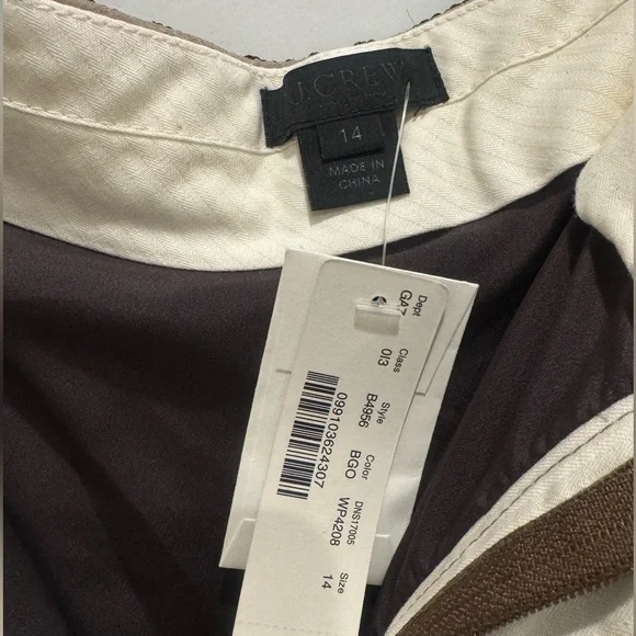 J.Crew Gold Sequin Crop Pants Women Sparkle Party Holiday Evening Ankle Trouser - Picture 8 of 8